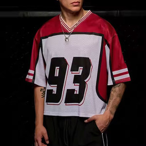 ชุดรักบี้อเมริกันคุณภาพสูงสำหรับผู้ชาย เสื้อฟุตบอลตาข่ายระบายอากาศสำหรับเล่นกีฬา สวมใส่สบายและทนทาน เหมาะสำหรับทีม - Product Image 2