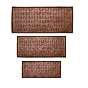 Nouveau design moderne de luxe en métal cuivre antique fini zinc, plateau rectangulaire pour bottes, pots et jardinières pour la maison et le salon - Product Image 4