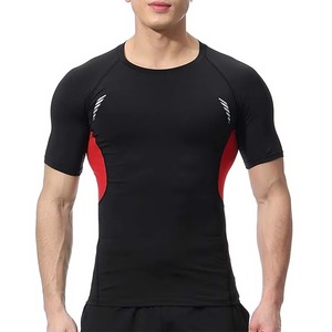 Fabricant de T-shirts de Performance Athlétique Personnalisés, Vêtements de Compression pour la Gym, Polyester Spandex, Impression Sérigraphique, DTF, OEM, ODM, Faible MOQ, Usine - Product Image 1