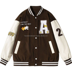 Chaqueta de hip-hop personalizada con logotipo bordado, unisex, talla grande, Primavera, informal - Product Image 3