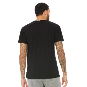 T-shirt en coton écologique élégant pour homme, léger, respirant, à manches courtes, décontracté, pour le sport, la remise en forme et l'entraînement - Product Image 3