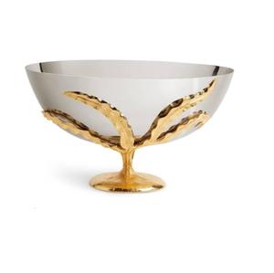 Produit le plus vendu, bol à collation sucrée, écologique, design élégant, bol décoratif pour fruits secs avec support doré - Product Image 1