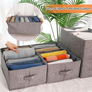 Set di 4 Organizzatori per Armadio con 6 Scomparti, Contenitori Divisori per Vestiti, Organizzatori per Armadio con Scomparti - Product Image 1