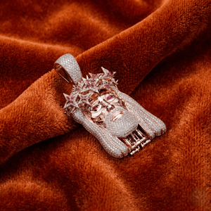 Collar con Colgante de Cabeza de Jesús de Moissanita Oro Rosa, Estilo Hip Hop Iced Out, Joyería de Lujo Personalizada para Hombres y Mujeres, Ofertas Premium de Nueva York - Product Image 3
