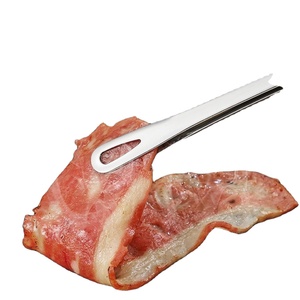 ที่คีบอาหารสแตนเลสเกรดอาหาร ที่คีบย่างบาร์บีคิว ที่คีบโลหะสำหรับทำอาหาร ใช้คีบสเต็ก สลัด บุฟเฟ่ต์ เนื้อ บาร์บีคิว - Product Image 1