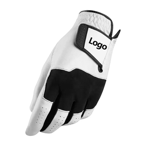 Gant de golf unisexe sur mesure de haute qualité, main droite, cuir véritable, antidérapant, fermeture auto-agrippante, gant de sport - Product Image 2