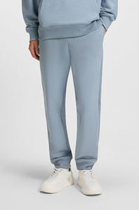 Conjunto deportivo informal de dos piezas para hombre, con sudadera con capucha y pantalones jogger en azul claro, de forro polar, para invierno, gimnasio y deportes. - Product Image 3