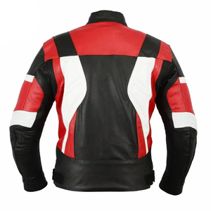 Custom Motorbike <b>Racing</b> <b>Jackets</b> Men's Full Sleeve All Seasons Leather Eco-friendly Anti-UV Breathable 550g Newest Style - Product Image 2