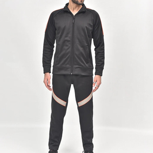 Conjuntos Deportivos Personalizados de Alta Calidad para Hombre, Ropa Deportiva Ajustada, Chaqueta de Manga Larga de Poliéster para Correr y Gimnasio, Pantalones Deportivos Lisos - Product Image 1