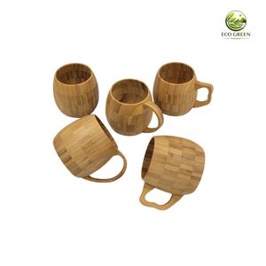 Premium Natural Bamboo Wooden <b>Cup</b> <b>Reusable</b> Drinking Mug Eco Friendly Tableware Factory Direct Wholesale Custom Logo Service - Product Image 2