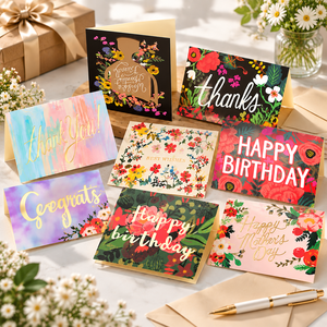 Custom Greeting <b>Cards</b> <b>Thank</b> <b>You</b> Birthday <b>Cards</b> Handmade Paper <b>Cards</b> with Envelope <b>for</b> <b>Wedding</b> Party Gift Wholesale - Product Image 6