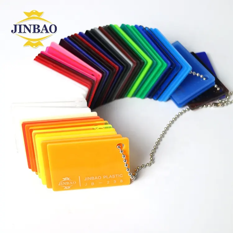 JINBAO 1220x 2440mm 1250*1850パステルパープル製造高透明度94% UV耐性アクリルシート