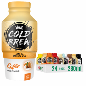 กาแฟอาราบิก้าสกัดเย็น VINUT เวียดนาม 280 มล. รุ่น 74 ปราศจาก GMO ปราศจากนม ปราศจากกลูเตน รับผลิตแบบ OEM/ODM มีตัวอย่างฟรี โรงงานรับผลิตแบรนด์ส่วนตัว - Product Image 1