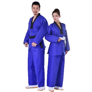 ชุดยูโด BJJ แบบยืดได้ ระบายอากาศได้ดี ทนทาน ผลิตจากผ้าฝ้าย 100% 450 GSM ทอลายเพิร์ลวีฟ ปักโลโก้ตามสั่ง สำหรับกีฬายิวยิตสู - Product Image 1