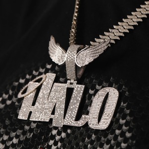 Personalized Halo <b>Name</b> Pendant 925 Silver VVS Moissanite Round Brilliant Cut Luxury Hip Hop <b>Custom</b> Letter Unisex Party <b>Necklace</b> - Product Image 5