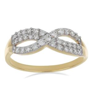 Bague de fiançailles en or massif 14 carats double taille sertie de diamants de laboratoire taille radiant et pavé, torsadée minimaliste, haute qualité, la plus vendue - Product Image 2