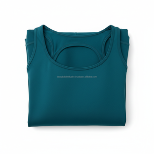 <b>Women's</b> Yoga Workout Set Solid Sleeveless Quick Dry Breathable Custom OEM Wholesale - Product Image 6