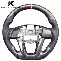 Volant sport personnalisé KBV pour Kia K3/K5, diamètre standard 35 mm, cuir, fibre de carbone, carbone forgé, fond plat