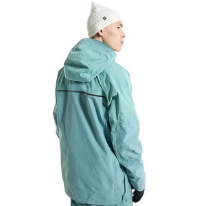 Chaqueta Impermeable Unisex para Esquí y Snowboard, Color Verde Espuma, con Capucha, Anorak, Cierre Lateral, Bolsillo Tipo Canguro, Gore-Tex - Product Image 5