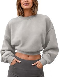 Customize Winter Vintage Oversized Acid Wash O-Neck Fleece Pullover Sweatshirt Badge 100% Cotton Printed 200g Short Fit - Product Image 4