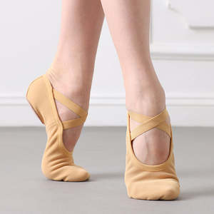 Zapatos de Ballet Personalizados al Por Mayor para Mujeres, Hombres y Niños, Ligeros, con Suela de Lona y Cuero, Fabricante OEM, Suministro de Calzado de Danza - Product Image 6