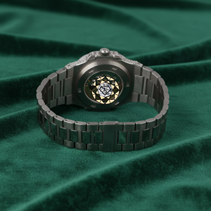 Reloj de Diamantes Moissanite Totalmente Cubierto de Diamantes para Hombre, Color D VVS1, Aprobado por el Probador de Diamantes, Reloj Automático de Acero Inoxidable - Product Image 5