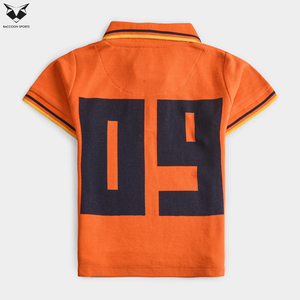 เสื้อโปโลเด็กผู้ชายเนื้อผ้าคอตตอนกันเป็นขุย แขนสั้น เสื้อโปโลเด็ก สั่งทำได้ตามแบบ OEM คุณภาพสูง เสื้อผ้าเด็ก - Product Image 2