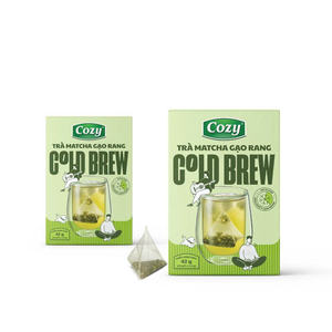 Venta Directa de Fábrica: Bolsitas de Té Genmaicha Frío, Bajo en Cafeína, Orgánico, Detox, en Porciones Individuales - Product Image 1