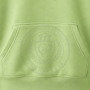 เสื้อฮู้ดดี้สีเขียวอ่อนคุณภาพสูงสำหรับผู้ชายและผู้หญิง ผ้าฝ้าย 100% ผ้าฟลีซถัก ปักลายกรีก ระบายอากาศได้ดี สไตล์สตรีทแวร์ - Product Image 3