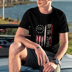 Camisetas Gráficas para Hombre, Manga Corta, 100% Algodón, Personalizables con Letras, de Secado Rápido - Product Image 5