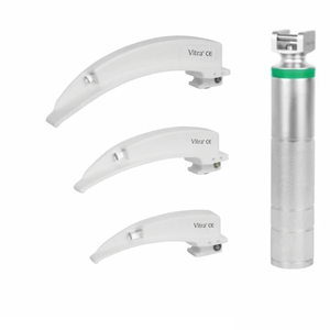 Macintosh F.O. Miller F.O. Disposable Blades (Non-Sterile) | Fiber <b>Optic</b> Manual Handle High Intensity Illumination - Product Image 2