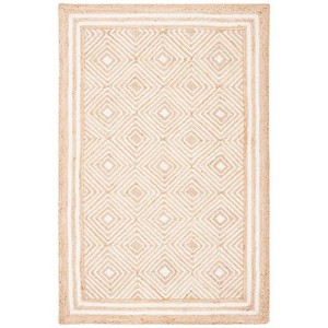 Tapis en jute indien fait main de qualité supérieure, écologique, antidérapant, tissé, pour la maison, le salon, la chambre, le bureau, décoratif, tufté, en latex - Product Image 1