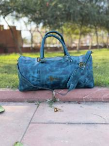 Nouveauté : Sacs de voyage en cuir Crunch, multi-usages, sacs faits à la main, sacs de voyage unisexes, grande taille, sacs de voyage élégants et multifonctionnels - Product Image 2