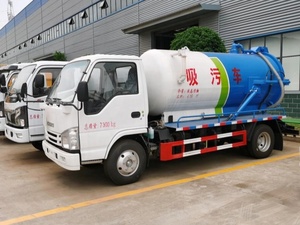 Isuzu 8000L 10000L 12000L camion de réservoir de drainage septique aspiration des eaux usées camion de Transport mot d'exportation - Product Image 3