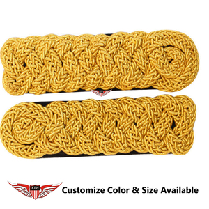 KEW Customizable Vintage Embroidered Luxurious <b>Braided</b> Epaulettes Gold Shoulder Boards Garment <b>Accessory</b> - Product Image 2