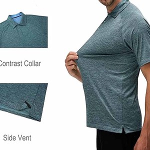 Chemises polo de golf pour hommes en fibre de polyester et élasthanne, chemises polo unisexes, chemises de sport, téléchargées par Dress Sports - Product Image 6