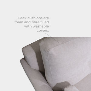 Ensemble de canapés modulaires 1, 2 et 3 places en tissu minimaliste, écologique, durable, avec mousse haute densité et assise à ressorts en zig-zag pour salon - Product Image 2