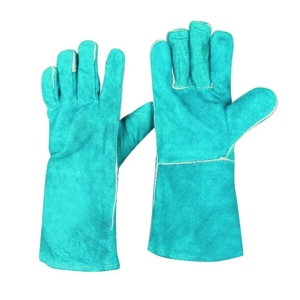 Premium Cowhide Split Leather Welding <b>Gloves</b> <b>Long</b> Sleeve Hand Protection for Welders Anti Smash Safety Feature - Product Image 3