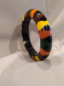 Custom Design Resin <b>Bangles</b> for Women and Girls, Handmade Fashion Bracelets for Traditional Outfits, Festive Occasions, Parties - Product Image 5
