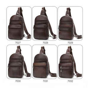 Bolso Bandolera Unisex con Cierre de Cremallera y Broche, Impermeable, de Cuero PU, Tamaño Pequeño, para Uso en Exteriores y Negocios - Product Image 2