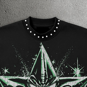 <b>Men's</b> Sun Faded Street Short Sleeve Vests Custom Antique Graphic T-shirt Rhinestone <b>Studs</b> DTG Printed 100% Cotton Quick Dry 2026 - Product Image 5