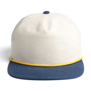 High Quality OEM Unstructured Contrast Color Rubber PVC Logo Patch Wholesale Snapback With Rope <b>Hats</b> Flat Brim Single Row Buckle - Product Image 6