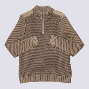 Pull tendance pour homme en coton 100% respirant, coupe oversize, col montant, effet délavé, style streetwear hiver - Product Image 6