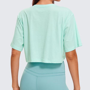 T-shirt court pour femmes, couleur unie, ouverture sur le devant, t-shirt de sport, t-shirt décontracté streetwear, respirant, t-shirts courts pour femmes - Product Image 3