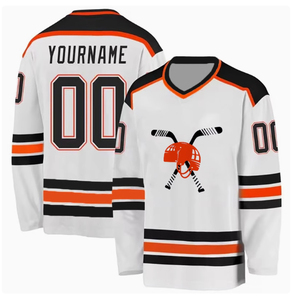 Camisetas de Hockey sobre Hielo Deportivas de Venta Caliente, Diseño Personalizado, Impresión por Transferencia de Calor, Transpirables, de Secado Rápido, que Absorben la Humedad - Product Image 1