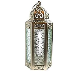 Portavelas de metal de lujo inspirado en el estilo marroquí para decoración del hogar y eventos, iluminación colgante o de mesa para fiestas - Product Image 1