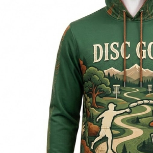 Sweat à capuche personnalisé pour le disc golf, OEM ODM, haute qualité, prix d'usine, léger, doux, confortable, respirant, streetwear athlétique - Product Image 5