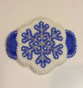 Barrette à cheveux brodée à la main avec perles de verre, pince à cheveux pour femme, accessoires de mode ethniques pour les soirées. - Product Image 2