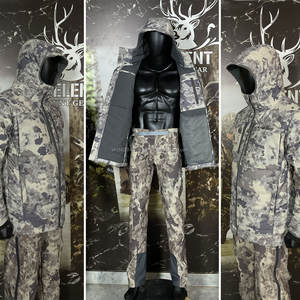 Ensemble de chasse camouflage veste tactique et pantalon imperméable respirant chaud intérieur polaire veste de chasse équipement de chasse - Product Image 2