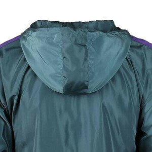<b>Men's</b> Hooded Color Blocking Windproof Racer <b>Jacket</b> With Zipper Closure Spring Sporty Style Polyester Outerwear - Product Image 4